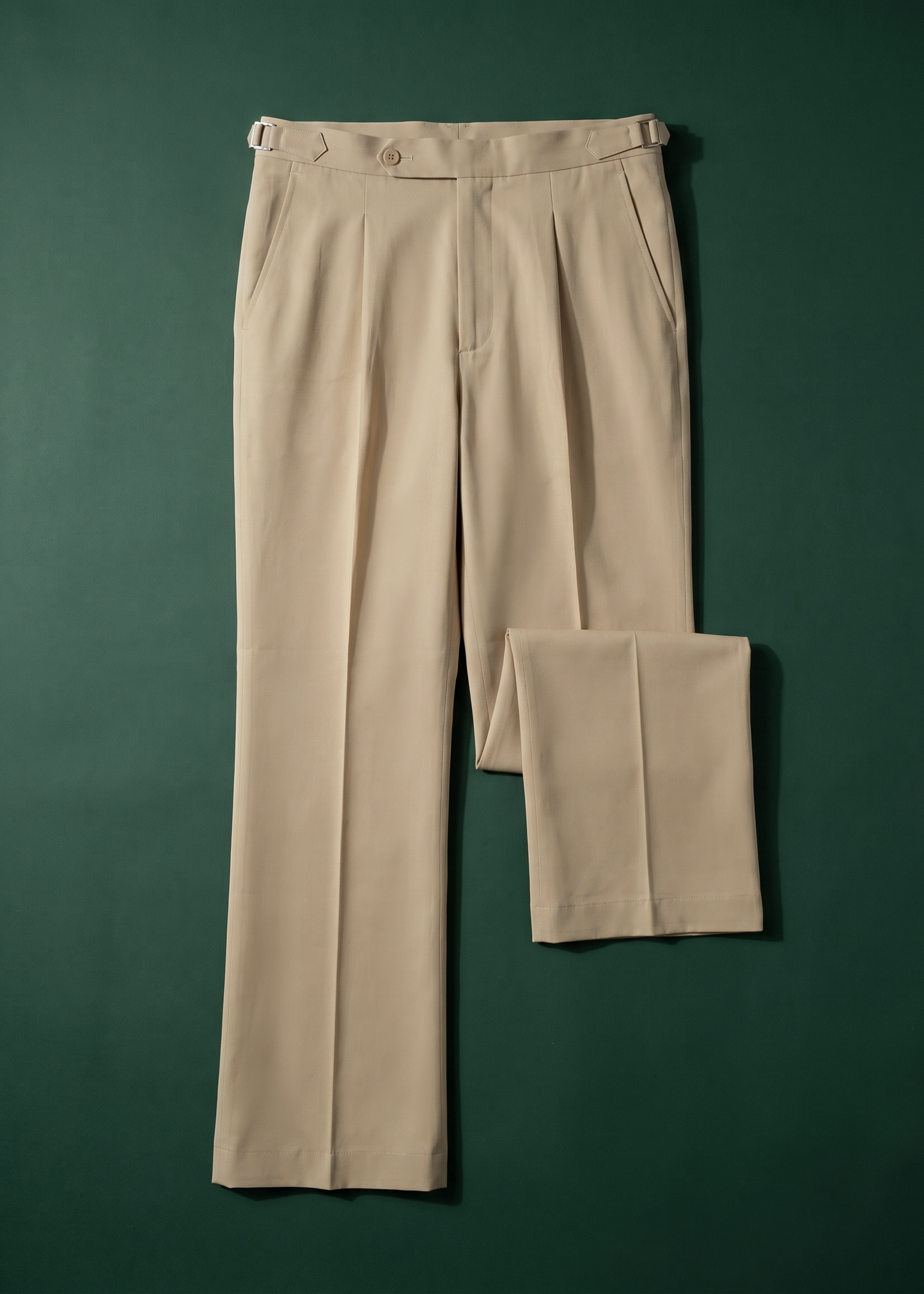 Unisex Tailored Flared Trousers – Sandro (Light Beige)